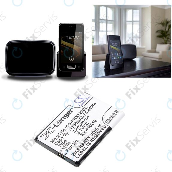 Batéria pre Panasonic KX-PRX110, 120, 150, 1750mAh, Li-Ion, 3.7V, KX-PRA10, HQ