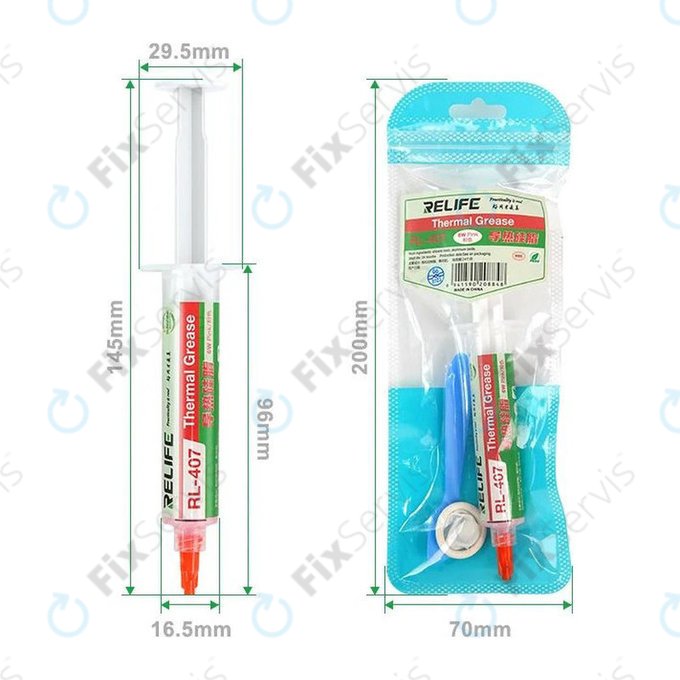 Silikónová teplovodivá pasta Relife RL-407, 6 W/mK, 20g, ružová