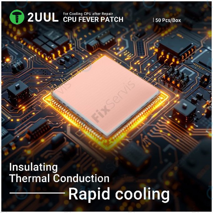 Teplovodivá podložka pre CPU, 2UUL SC09, 17x15x1.5mm