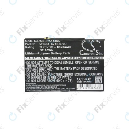 Apple iPad Air, iPad (5th Gen 2017), iPad (6th Gen 2018) - Batéria A1484, 6712-6700 8820mAh HQ