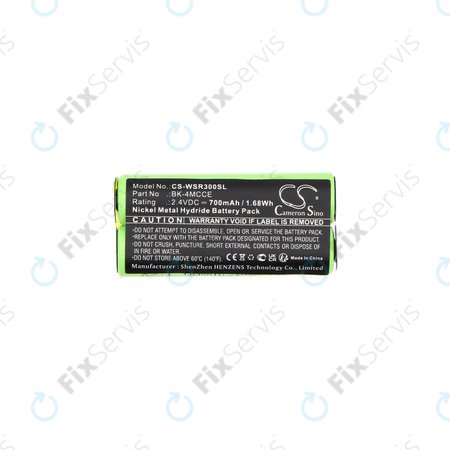 Batéria pre Waterpik 900 Sonic Toothbrush, Sensonic Plus Sr-3000, 700mAh, Ni-MH, 2.4V, BK-4MCCE, HQ