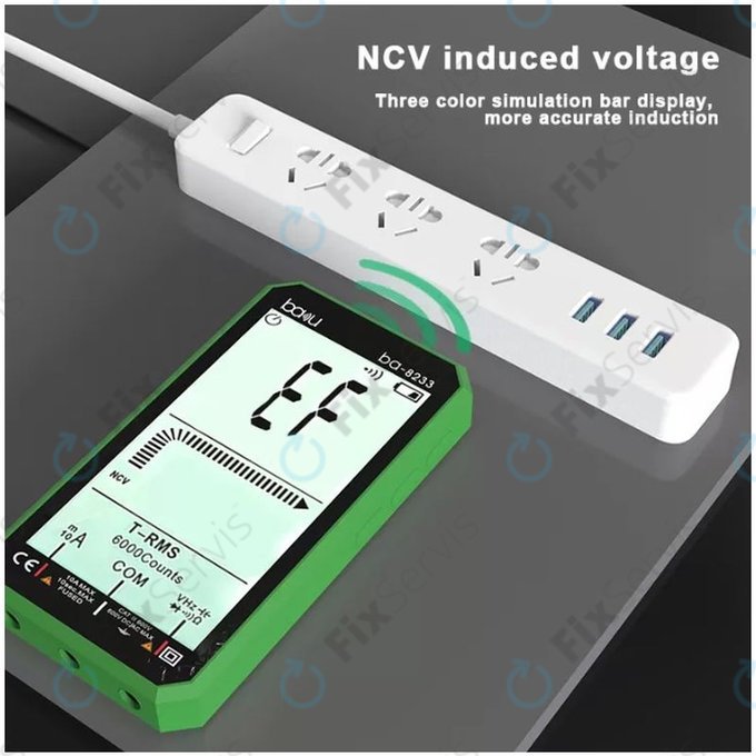 Baku BA-8233 - Profesionálny Digitálny Multimeter s Dotykovým Displejom