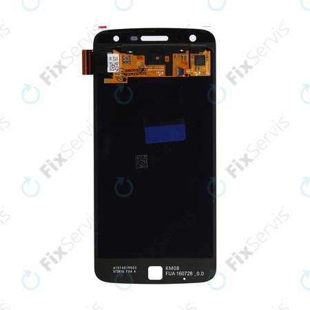 Motorola Moto Z Play XT1635-02 - LCD Displej + Dotykové Sklo (Black) - 01019104003W Genuine Service Pack