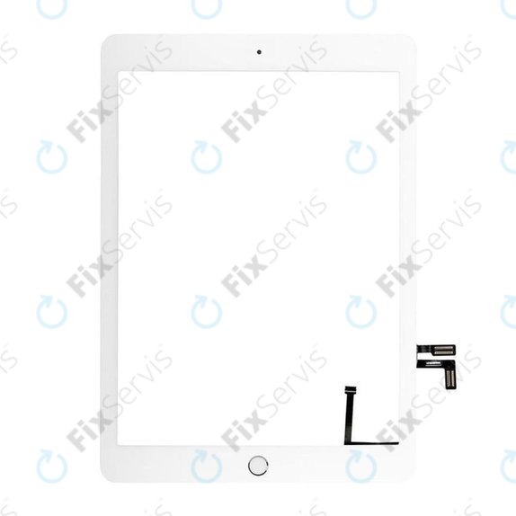 Dotykové sklo s tlačidlom domov pre iPad (5th Gen 2017), Silver