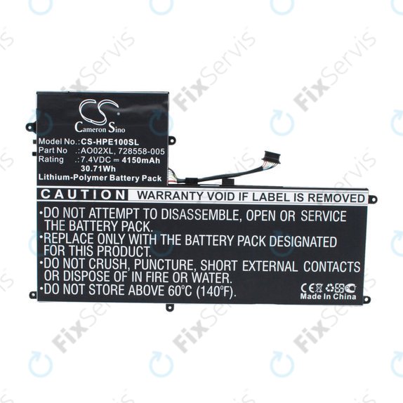 Batéria pre HP ElitePad 1000, ElitePad 1000 G2, UltraBook Ao02xl Series, 4150mAh, Li-Pol, 7.4V, AO02XL, HQ