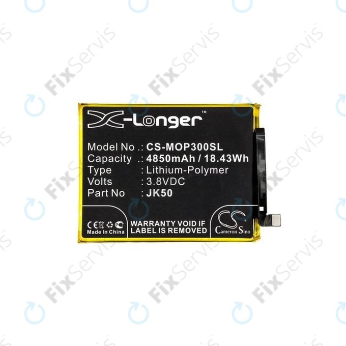 Motorola Moto G7 Power, G8 Power Lite, G9 Play, G10, G20, G30, G50, G51, E7 Plus, E7, E7i Power, E30, E40 - Batéria JK50 4850mAh HQ