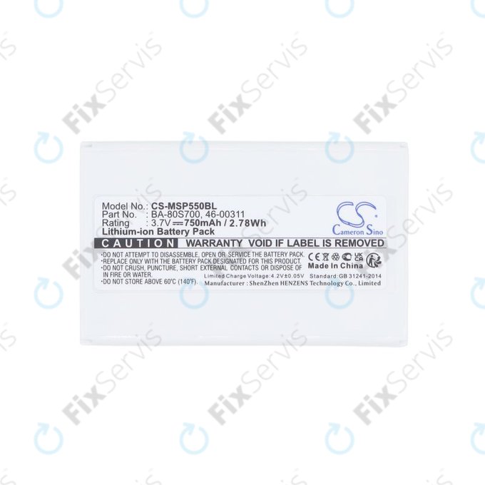 Batéria pre Cipherlab 8300-L, Metrologic MK5502, 750mAh, Li-Ion, 3.7V, BA-80S700, HQ