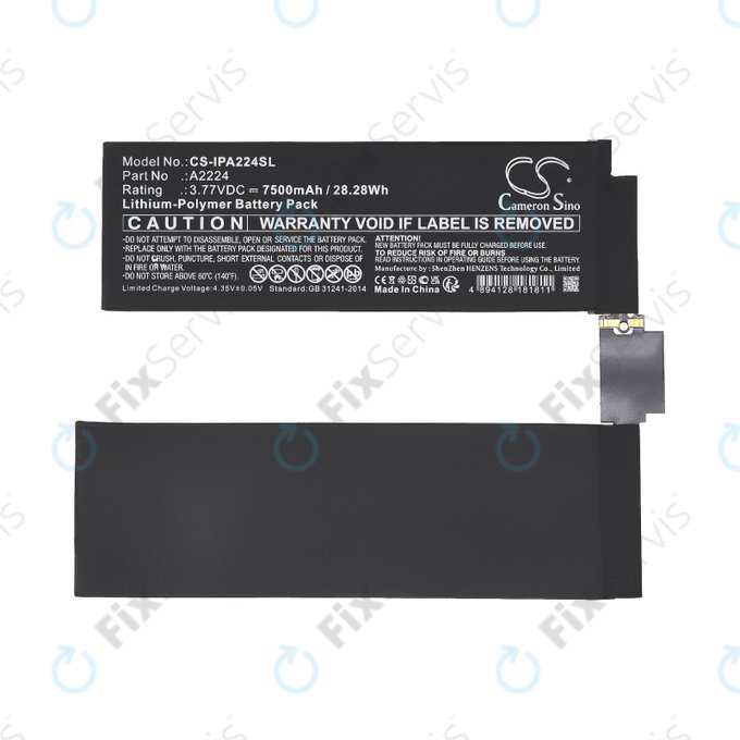 Apple iPad Pro 11.0 (2nd Gen 2020) - Batéria A2224 7500mAh HQ