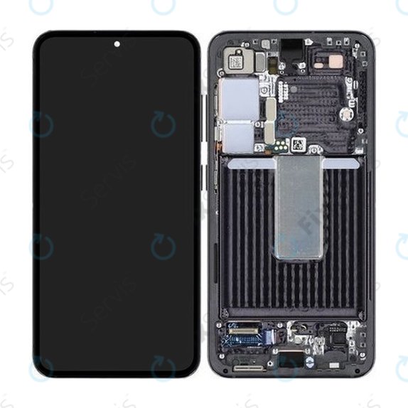 Samsung Galaxy S23 S911B - LCD Displej + Dotykové Sklo + Rám (Phantom Black) OLED