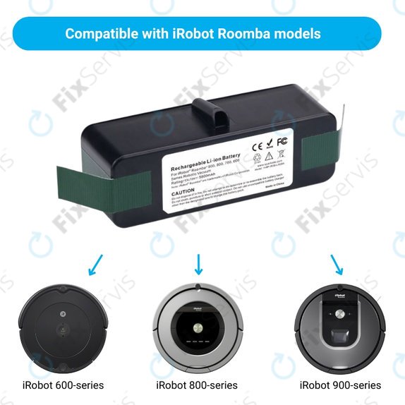 iRobot Roomba 600, 800, 900-series - Batéria 4502233, 4374392, 2130LI Li-Ion 14.8V 5800mAh