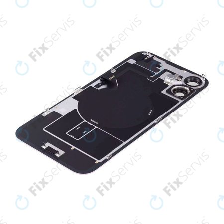 Apple iPhone 16 - Sklo Zadného Housingu + Sklíčko Kamery + Kovový Pliešok + Magsafe Magnet (Pink)