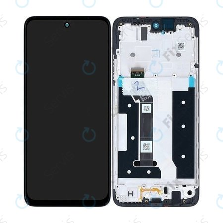 Motorola Moto G35 5G - LCD Displej + Dotykové Sklo + Rám (Black) - 5D68C28856 Genuine Service Pack