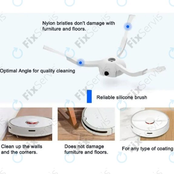 Sada náhradných dielov pre Xiaomi Mi Robot Vacuum Mop 2 Pro, 2 Lite (1x Hlavná kefa, 2x Filter, 2x Bočná kefa, 2x Mopovacia utierka)