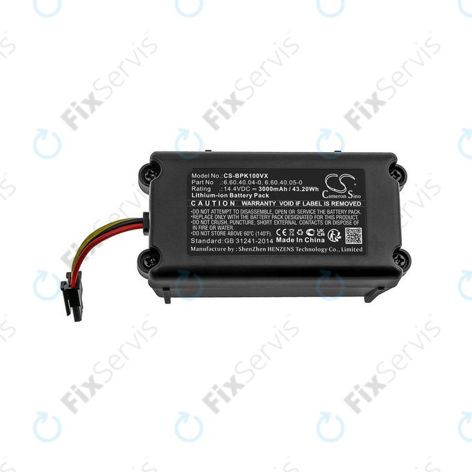 Batéria pre Sencor SRV 9250, SRV 8250, SRV 6250, SRV 4250, Blaupunkt XSMART, SRX 1002, Li-ion, 14.4V, 3000mAh, HQ