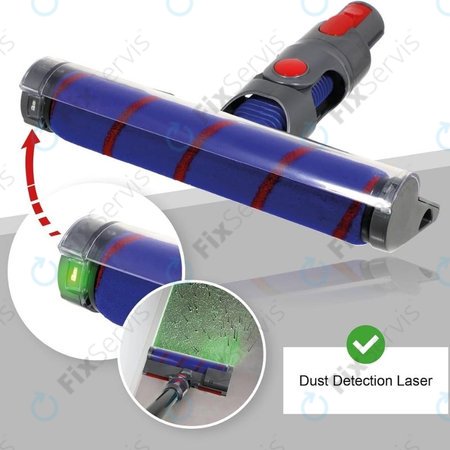 Dyson V-series, Outsize - Podlahová Hubica s LED Zeleným Svetlom