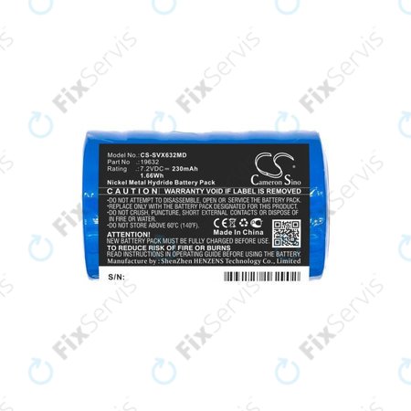 Batéria pre Servox Digital XI Speech, Servox Speech, 230mAh, Ni-MH, 7.2V, 19632, HQ