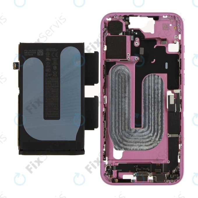 Stredný Rám s Batériou pre iPhone 16 Plus | Pink | ZD076-00686 | Genuine Apple