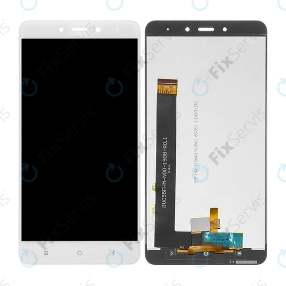 Xiaomi Redmi Note 4 (Mediatek) - LCD Displej + Dotykové Sklo (White) TFT
