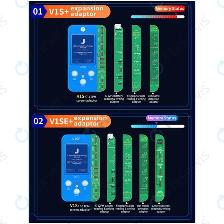 JC V1SE Programmer + LCD, Battery, Fingerprint, Face ID & 12-series Boards (iPhone 7 - 12 Pro Max)