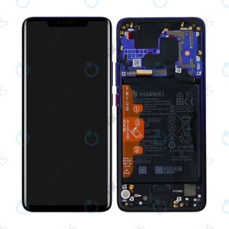 Huawei Mate 20 Pro - LCD Displej + Dotykové Sklo + Rám + Batéria (Twilight) - 02352GGC Genuine Service Pack