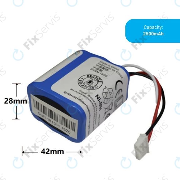 iRobot Braava 2000, 300, 380, 380T, 381, 390, Mint 5200, Mint Plus 5200, Proscenic JOJO Professional - Batéria GPRHC202N026, 4409709, W206001001399 Ni-MH 7.2V 2500mAh