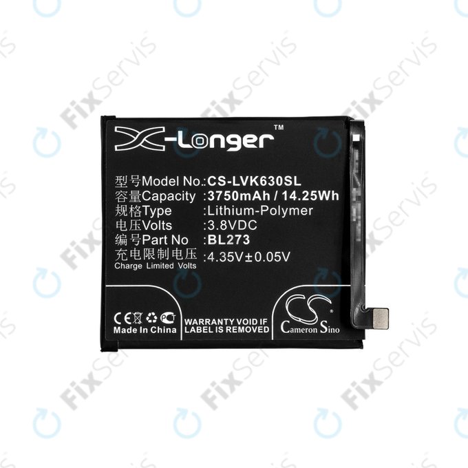 Lenovo K6 Note - Batéria BL273 3750mAh HQ