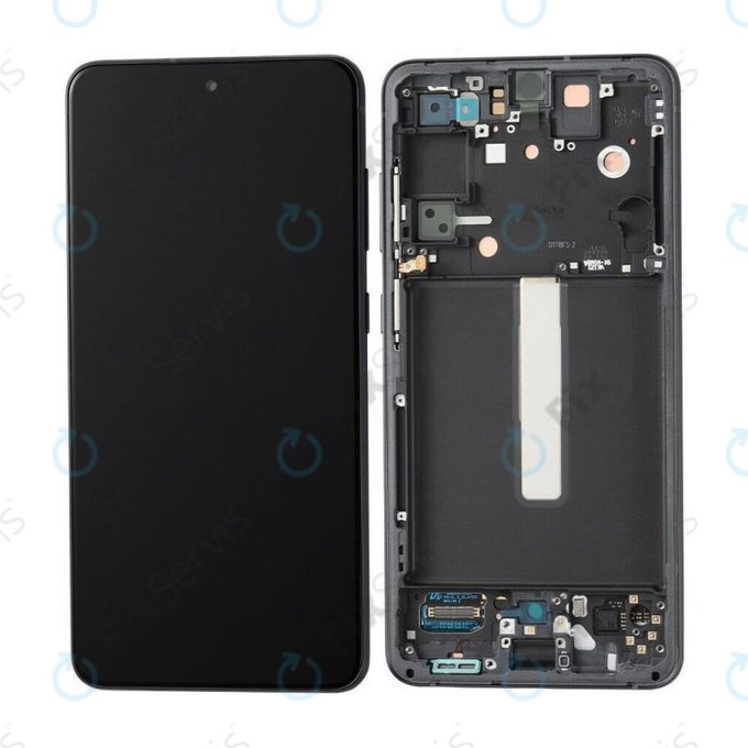 Samsung Galaxy S21 FE G990B - LCD Displej + Dotykové Sklo + Rám (Black) OLED