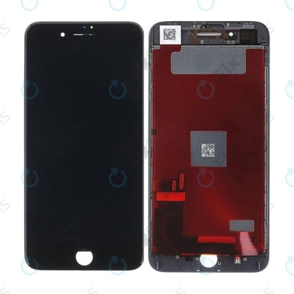 Displej In-Cell pre iPhone 8 Plus, Black, Dotykové sklo s rámom, FixPremium
