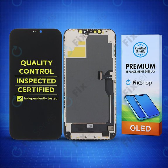 Displej Soft OLED pre iPhone 12 Pro Max - Dotykové sklo + Rám, DIAGNOSTIC