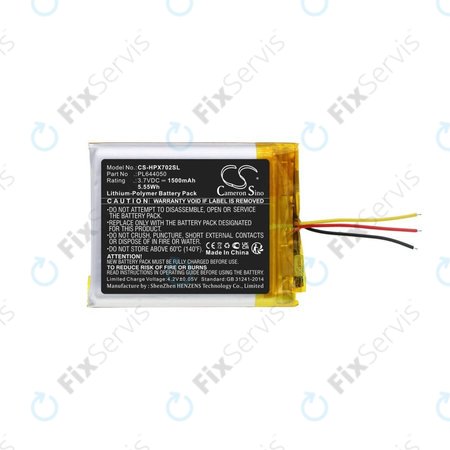 Batéria pre HyperX Cloud Flight, Cloud Alpha, 1500mAh, Li-Pol, 3.7V, PL644050, HQ