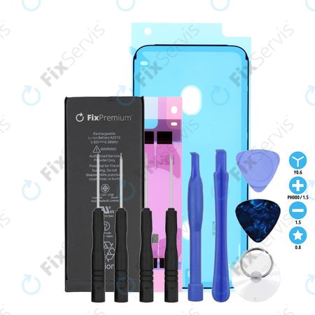 Apple iPhone SE (2nd Gen 2020) - Batéria 1821mAh FixPremium + Lepka pod Batériu + Lepka pod LCD + Set Náradia - Multipack