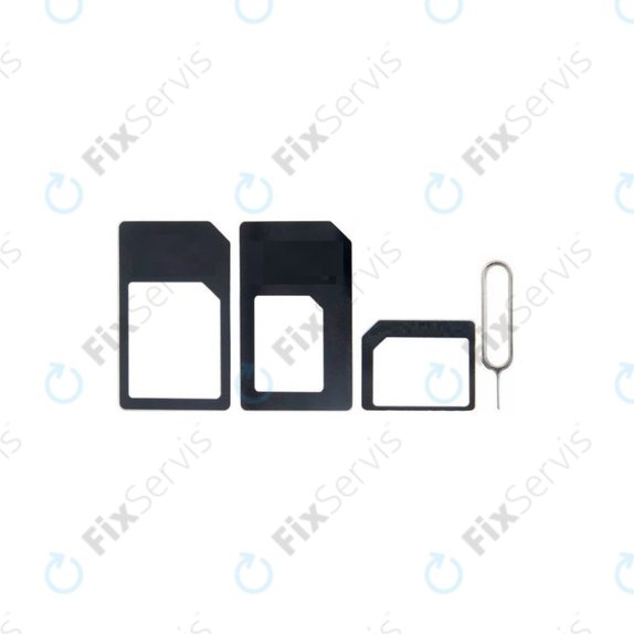SIM Adaptér 3v1 (NanoSIM, MicroSIM, MiniSIM) + Otvárač SIM Slotu