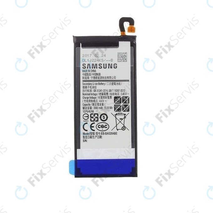 Samsung Galaxy A5 A520F (2017), J5 J530F (2017) - Batéria BA520ABE 3000mAh - GH43-04680A Genuine Service Pack