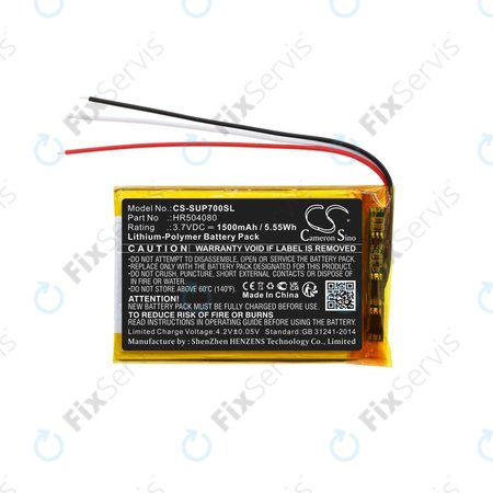 Batéria pre Navitel Ms700, Serioux Upq700, 1500mAh, Li-Pol, 3.7V, HR504080, HQ