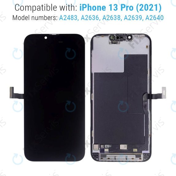 Displej pre iPhone 13 Pro, Dotykové sklo s rámom, Refurbished