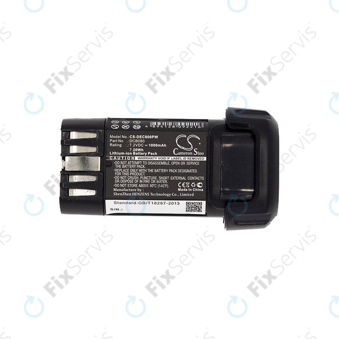 Batéria pre Dewalt Dcb095, Dewalt Dcf680, 1000mAh, Li-Ion, 7.2V, DCB080, HQ