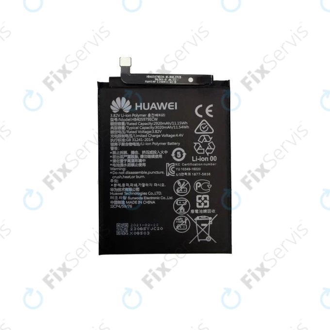 Huawei Nova CAN-L11, Y5 (2017), P9 Lite Mini, Y5 (2019), Y6 (2017) MYA-L03, Y6 (2019) - Batéria HB405979ECW 3020mAh - 24022116, 24022610, 24022965, 24022837 Genuine Service Pack