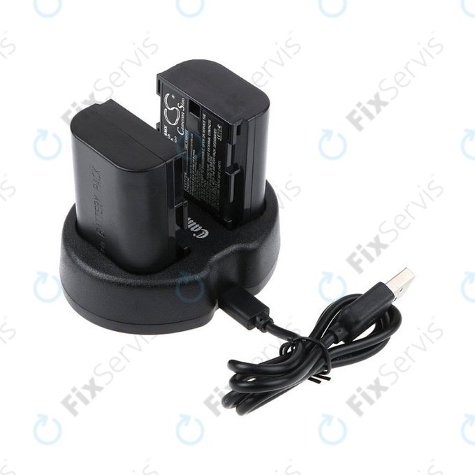 Batéria 2ks s nabíjačkou pre Canon EOS 5D Mark II, EOS 7D, 2000mAh, Li-Ion, 7.4V, LP-E6, HQ