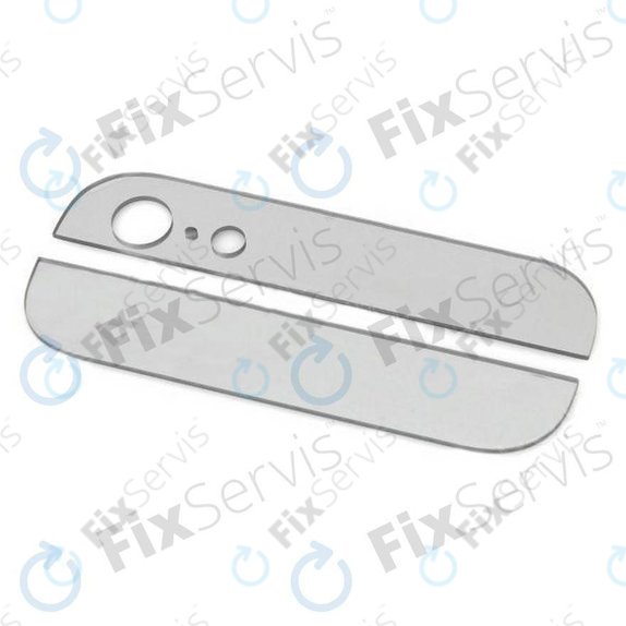 Apple iPhone 5 - Zadné Sklenené Lišty (White)
