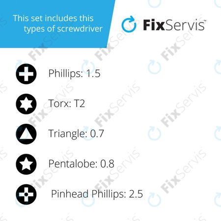 LJL 129-5 - Precízny Magnetický Skrutkovač pre Smartphony 5v1