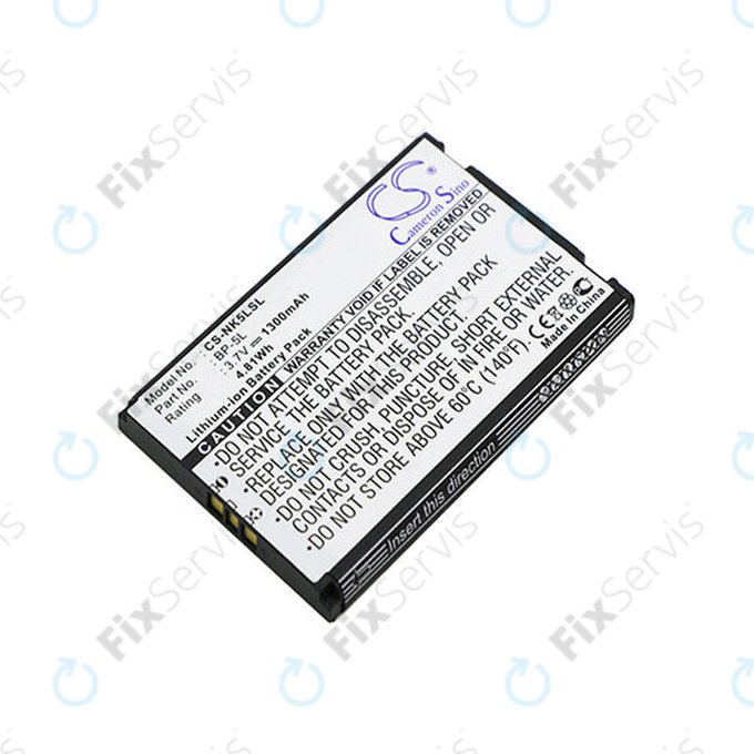 Batéria pre Nokia 7710, 9500, E61, E62, N92, N800, 1300mAh, Li-Ion, 3.7V, BP-5L, HQ