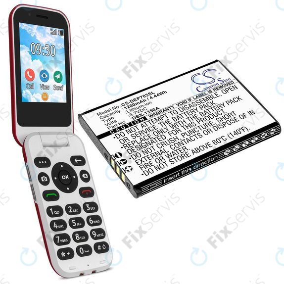 Batéria pre Doro 7030, 7031, DFC-0270, 7080, 1200mAh, Li-Ion, 3.7V, DBX-1350A, HQ