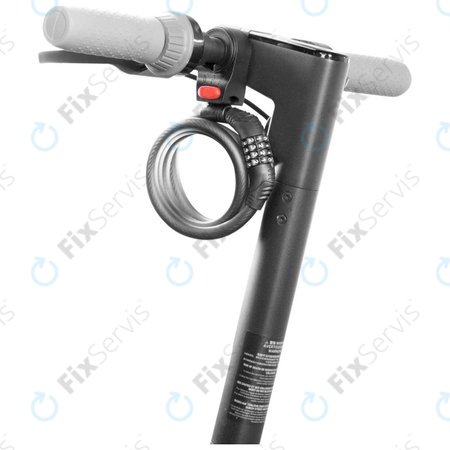 Segway Kickscooter P100SE, Ninebot ES1, ES2, ES4, E22, E25 - Kombinačný Káblový Zámok