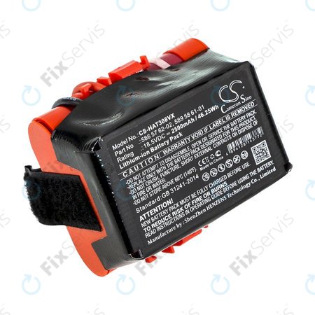 Batéria pre Gardena R40, R50, R70, R80, Husqvarna Automower 305, 2500mAh, Li-Ion, 18.5V, 586 57 62-02, HQ