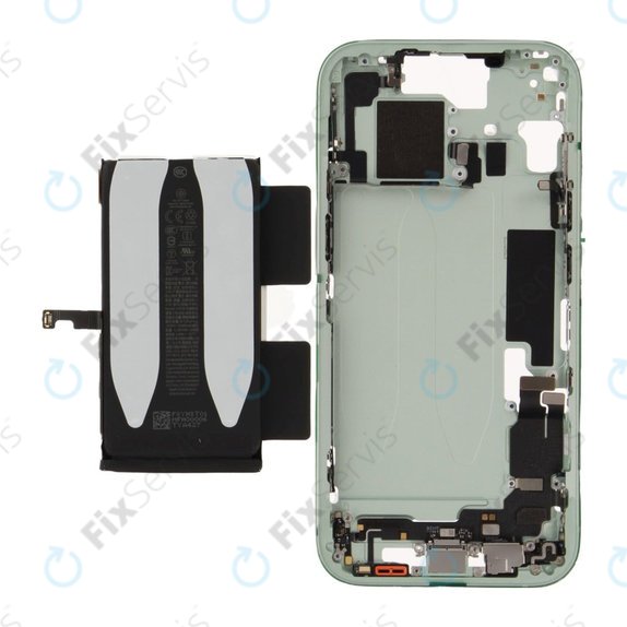 Stredný Rám s Batériou pre iPhone 15 | Green | ZD076-00673 | Genuine Apple