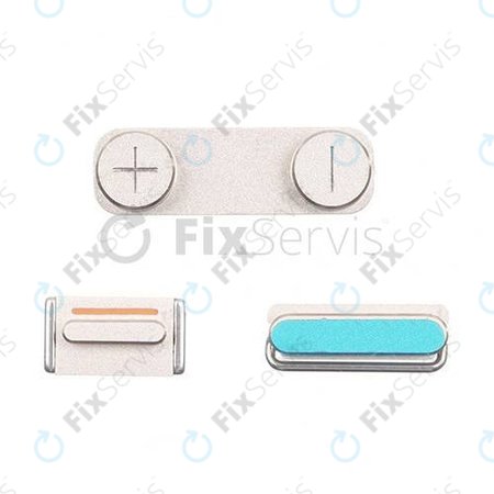 Apple iPhone 5S, SE - Tlačidlá Zapínania + Hlasitosti + Tichého Režimu (Space Gray)