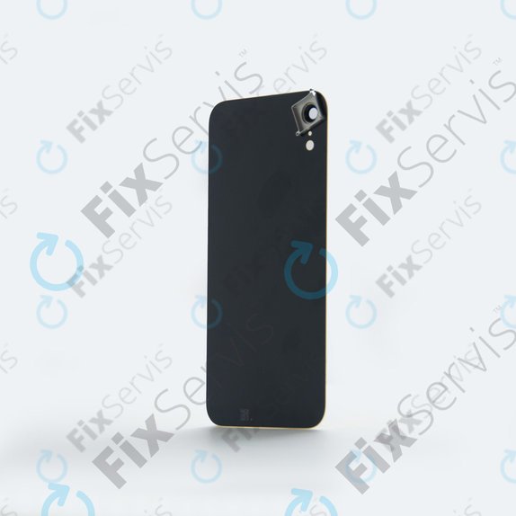 Apple iPhone XR - Sklo Zadného Housingu + Sklíčko Kamery (Black)