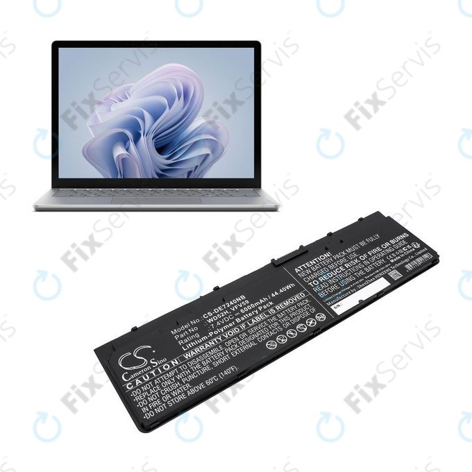 Batéria pre Dell Latitude E7240, 7250, 12, 6000mAh, Li-Pol, 7.4V, VFV59, HQ