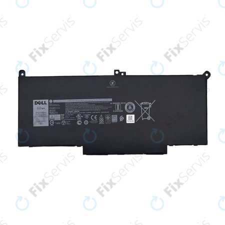Dell Latitude 7280, 7290, 7380, 7390, 7480, 7490, E7280 - Batéria F3YGT 7600mAh - Genuine Service Pack