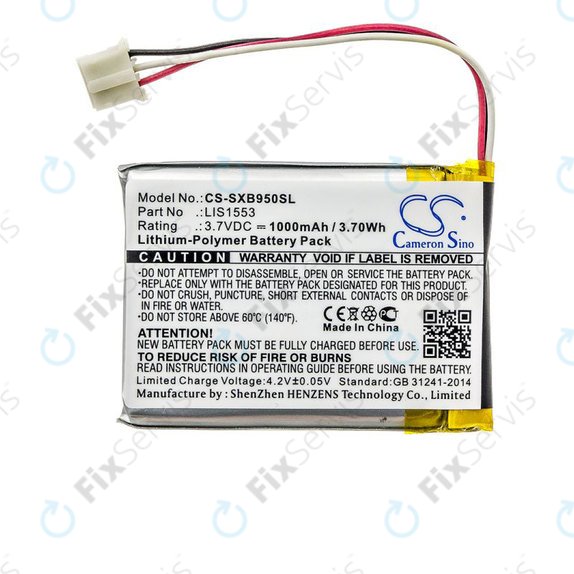 Batéria pre Sony Mdr-Xb950n1, Srs-Ws1, 1000mAh, Li-Pol, 3.7V, LIS1553, HQ